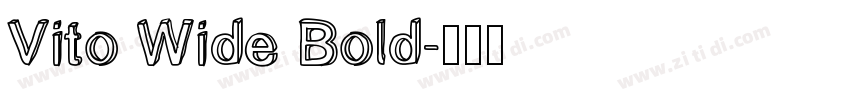 Vito Wide Bold字体转换
